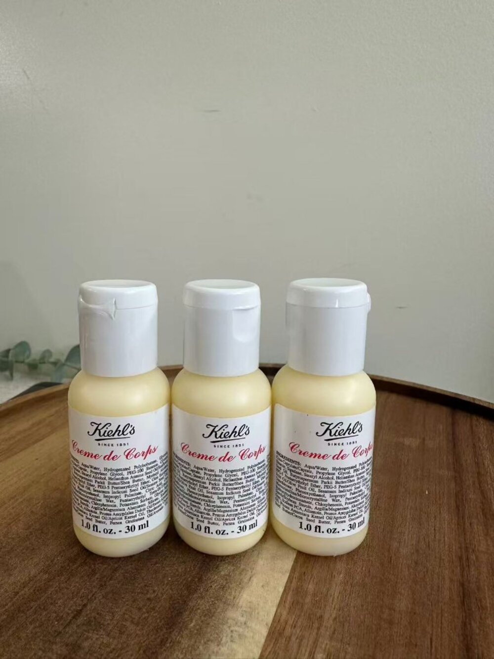 Kiehl's Crème de Corps Lotion 1 fl oz 30 ml X3 =90ML NEW